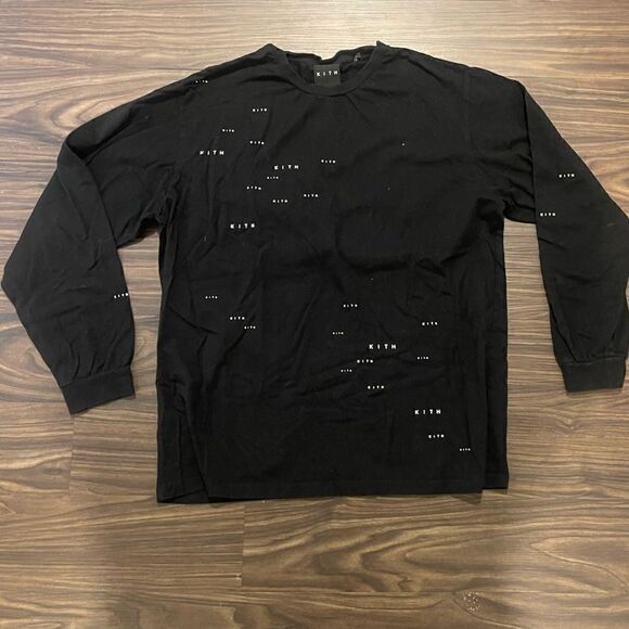 KITH Black Anti Gravity Long Sleeve T-Shirt Size Small! - Picture 1 of 5